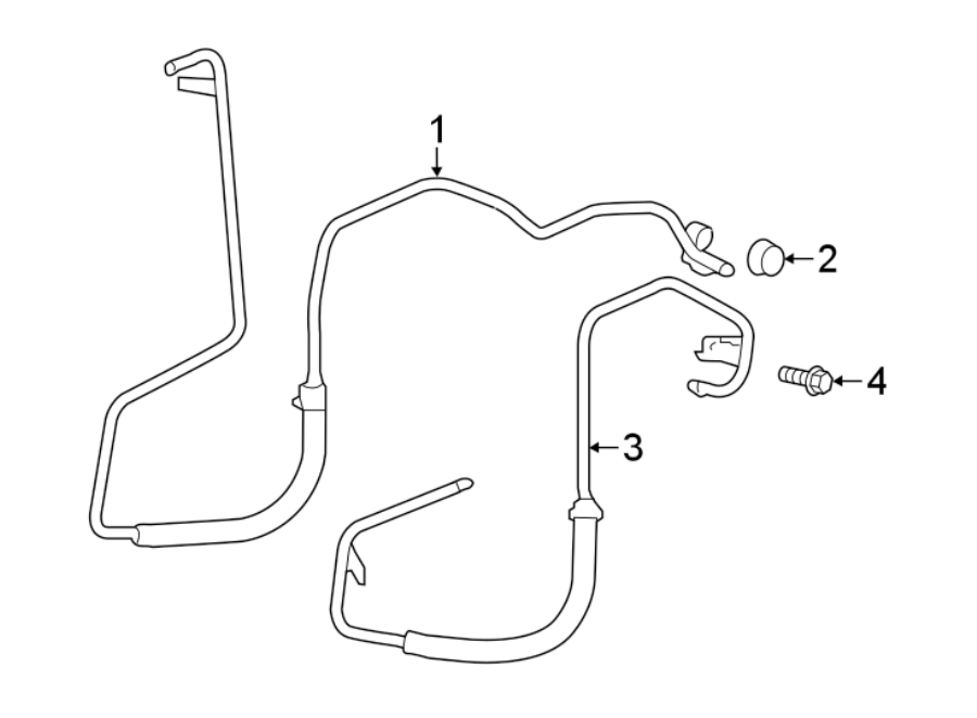 Buick Enclave Automatic Transmission Oil Cooler Hose Assembly
