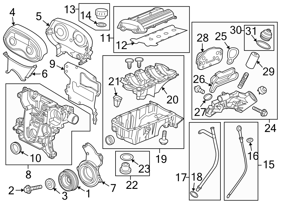 Chevrolet Cruze Engine Timing Cover (Front). 1.8 LITER - 25190867 | GM