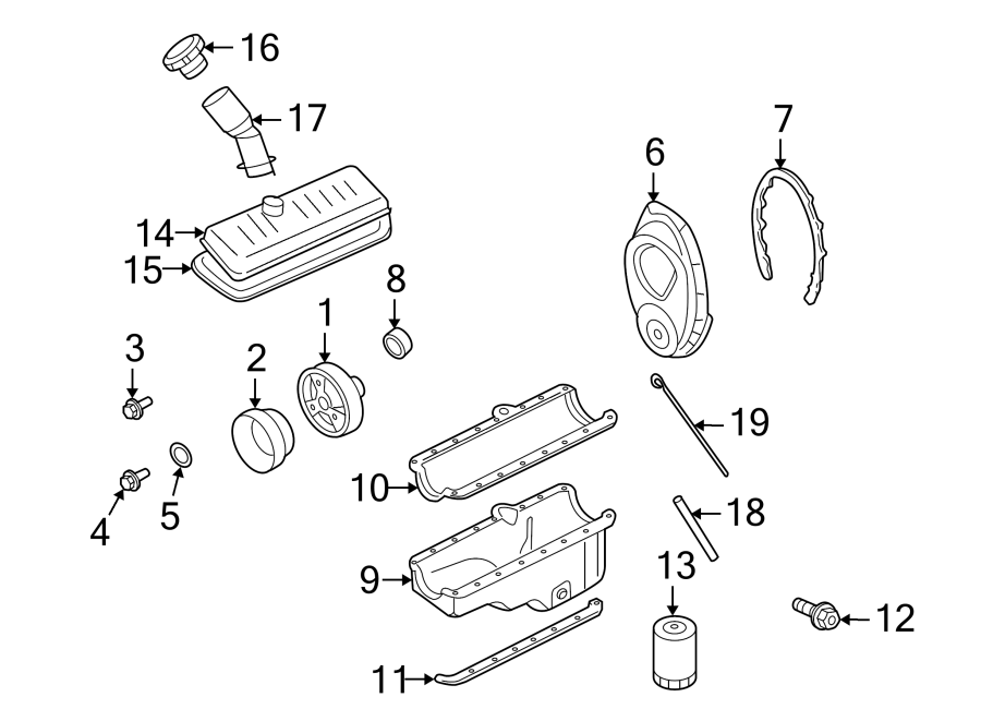 GMC Sonoma Engine Valve Cover. LITER, Left, CYLINDER - 93441317 | GM