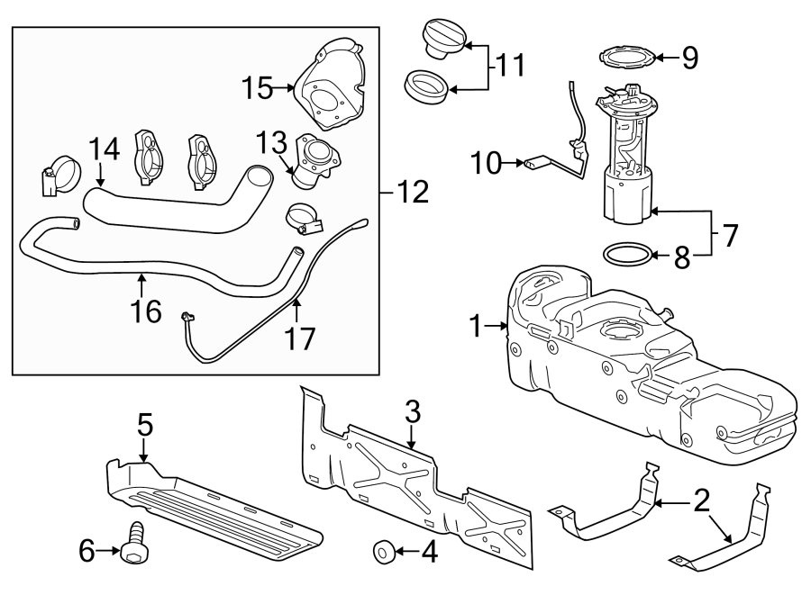 2013 Chevrolet Silverado 3500 Hd Electric Fuel Pump Fuel