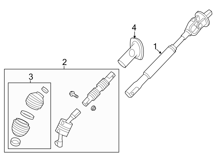 Gmc Sierra 1500 Steering Coupling Boot  Lower   Silverado