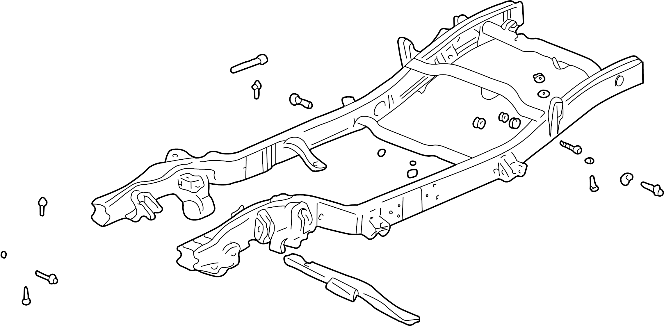 Chevrolet Tahoe Frame Rail. 4WD - 21997061 | GM Parts ...