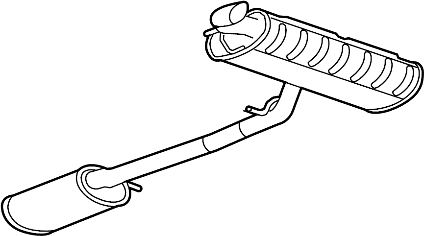 23442413 - GMC Exhaust Muffler. 2.4 LITER. 2.4 LITER, w/o ...